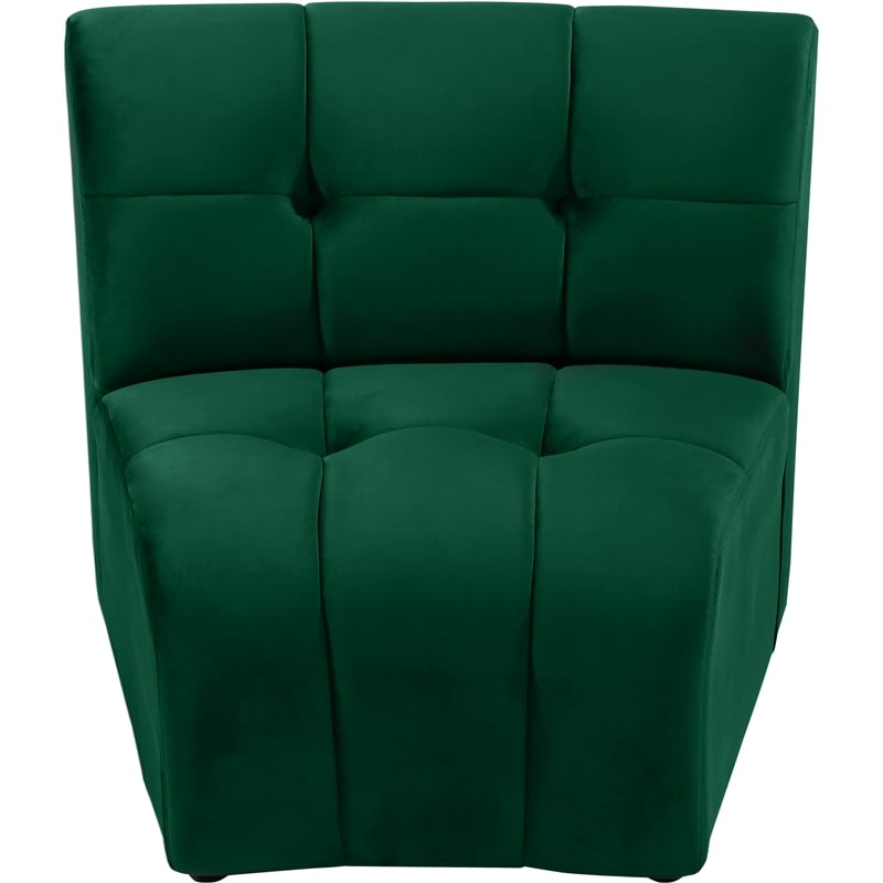 Meridian Furniture Limitless Green Velvet Modular Chair