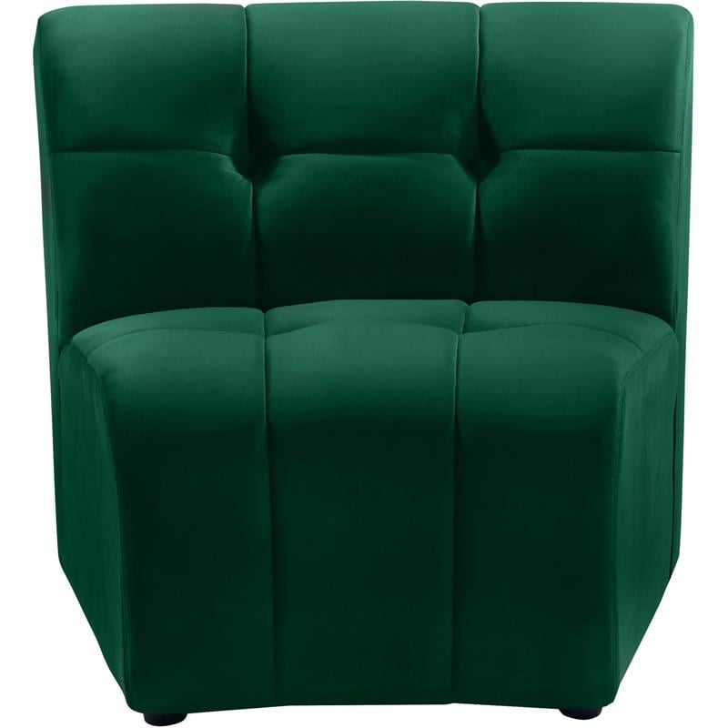 Meridian Furniture Limitless Green Velvet Modular Chair