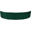 Meridian Furniture Limitless Green Velvet Modular 6 Piece Sectional