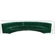 Meridian Furniture Limitless Green Velvet Modular 6 Piece Sectional