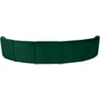 Meridian Furniture Limitless Green Velvet Modular 7 Piece Sectional