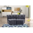 Meridian Furniture Limitless Gray Velvet Modular Loveseat