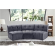 Meridian Furniture Limitless Gray Velvet Modular Sofa