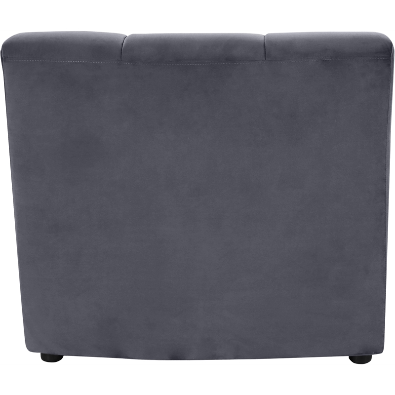 Meridian Furniture Limitless Gray Velvet Modular Chair