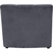 Meridian Furniture Limitless Gray Velvet Modular Chair
