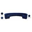 Meridian Furniture Limitless Navy Velvet Modular 11 Piece Sectional