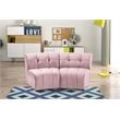 Meridian Furniture Limitless Pink Velvet Modular Loveseat