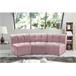 Meridian Furniture Limitless Pink Velvet Modular Sofa