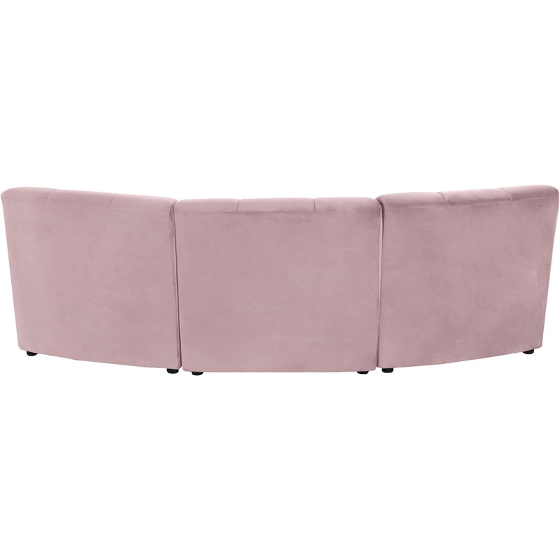 Meridian Furniture Limitless Pink Velvet Modular Sofa
