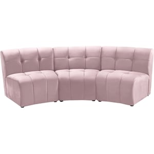 Meridian Furniture Limitless Pink Velvet Modular Sofa