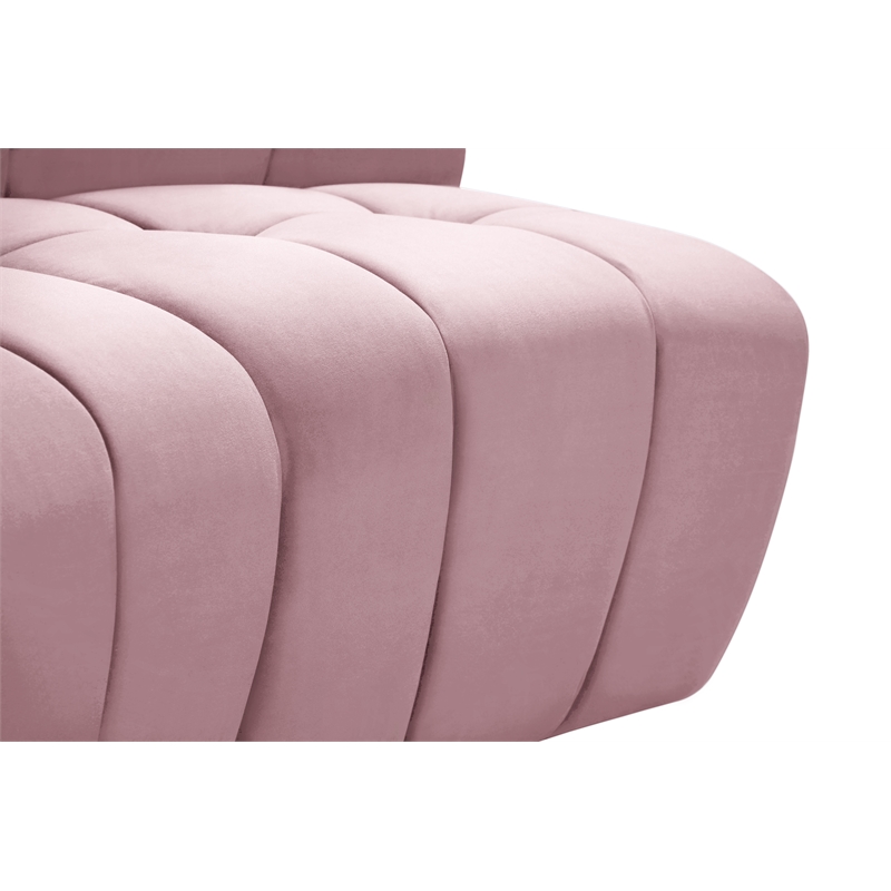 Meridian Furniture Limitless Pink Velvet Modular Chair