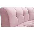 Meridian Furniture Limitless Pink Velvet Modular 5 Piece Sectional