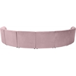Meridian Furniture Limitless Pink Velvet Modular 8 Piece Sectional