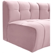 Meridian Furniture Limitless Pink Velvet Modular 8 Piece Sectional