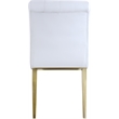 Meridian Furniture Curve White Vegan Leather Dining Chair (Set of 2)