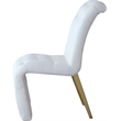 Meridian Furniture Curve White Vegan Leather Dining Chair (Set of 2)