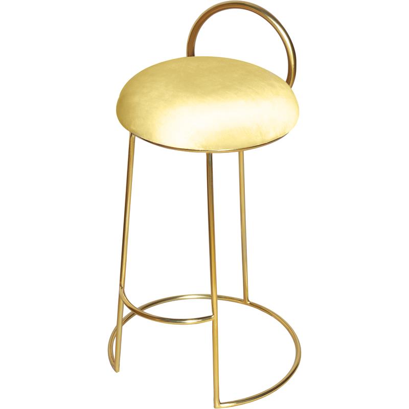 Brushed gold counter online stool