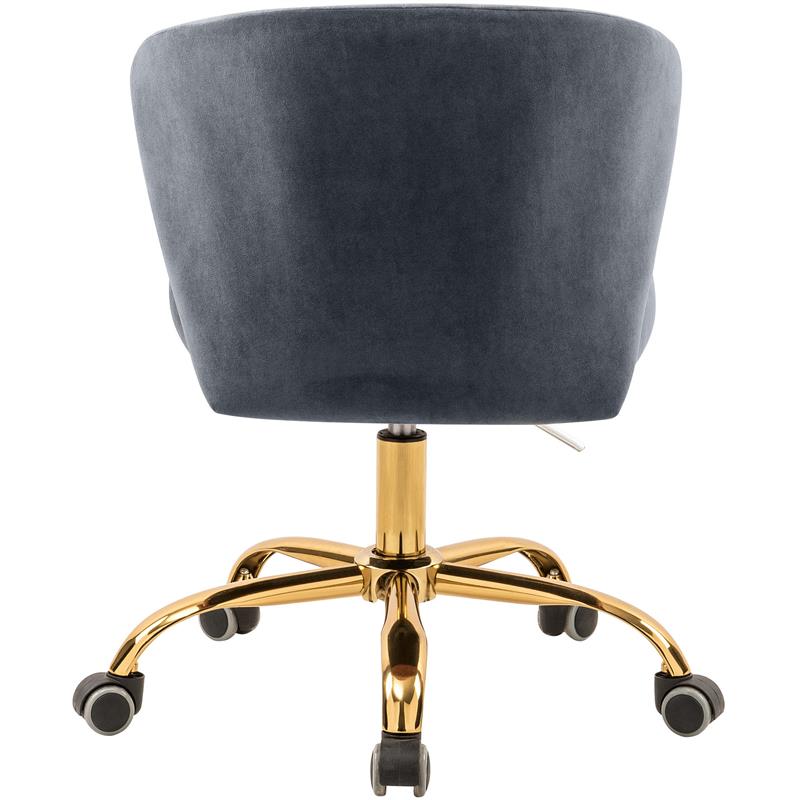 velvet adjustable office chair