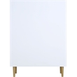 Meridian Furniture Zayne Contemporary Metal Chest in Rich White Finish