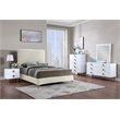 Meridian Furniture Zayne Contemporary Metal Nightstand in Rich White Finish