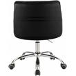 Meridian Furniture Arden Swivel Adjustable Black Velvet and Chrome Office Chair