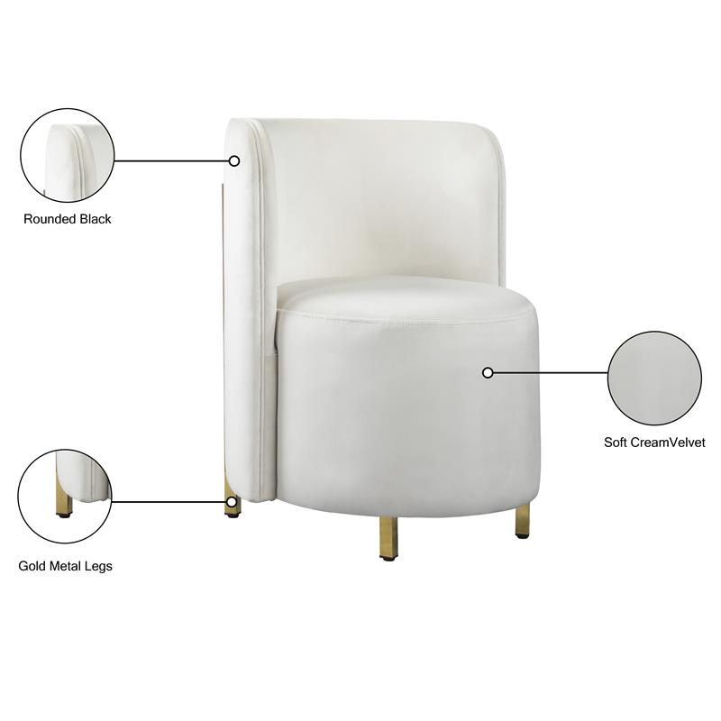 Cream colored accent online chairs