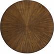 Meridian Furniture Sheridan Brown Ashburl Veneer Top with Matte Black Metal Base