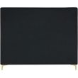 Meridian Furniture Geri Black Velvet Full Bed with Gold and Chrome Legs Included