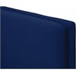 Meridian Furniture Geri Navy Velvet Twin Bed with Gold and Chrome Legs Included