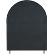 Meridian Furniture Rainbow Navy Velvet Twin Bed in Acrylic Finish