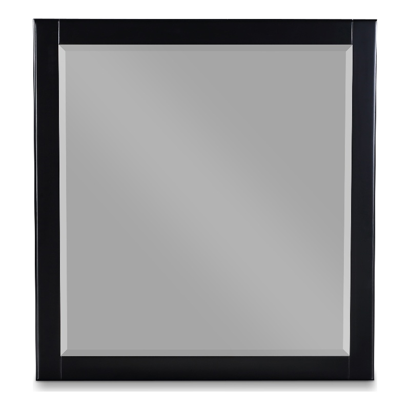 Meridian Furniture Zayne Contemporary Mirror in Rich Black Finish