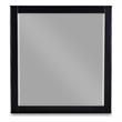 Meridian Furniture Zayne Contemporary Mirror in Rich Black Finish