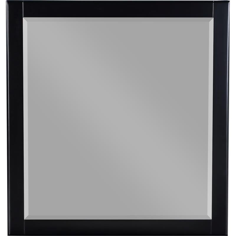 Meridian Furniture Zayne Contemporary Mirror in Rich Black Finish