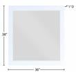 Meridian Furniture Zayne Contemporary Mirror in Rich White Finish