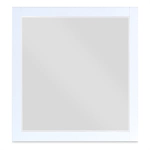 Meridian Furniture Zayne Contemporary Mirror in Rich White Finish