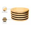 Meridian Furniture Levels Brushed Gold Round Coffee Table