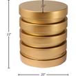 Meridian Furniture Levels Brushed Gold Round End Table