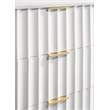 Meridian Furniture Modernist Contemporary Chest in White Medium Gloss Finish