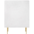 Meridian Furniture Modernist Contemporary Chest in White Medium Gloss Finish