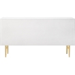 Meridian Furniture Modernist Contemporary Dresser in White Medium Gloss Finish