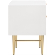 Meridian Furniture Modernist Nightstand in White Medium Gloss Finish