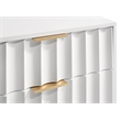 Meridian Furniture Modernist Nightstand in White Medium Gloss Finish