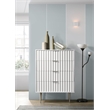 Meridian Furniture Modernist Contemporary Chest in White Medium Gloss Finish