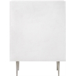 Meridian Furniture Modernist Contemporary Chest in White Medium Gloss Finish