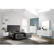 Meridian Furniture Modernist Contemporary Chest in White Medium Gloss Finish