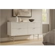 Meridian Furniture Modernist Contemporary Dresser in White Medium Gloss Finish
