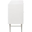 Meridian Furniture Modernist Contemporary Dresser in White Medium Gloss Finish