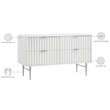 Meridian Furniture Modernist Contemporary Dresser in White Medium Gloss Finish