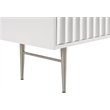 Meridian Furniture Modernist Contemporary Dresser in White Medium Gloss Finish