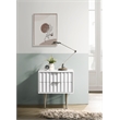 Meridian Furniture Modernist Nightstand in White Medium Gloss Finish